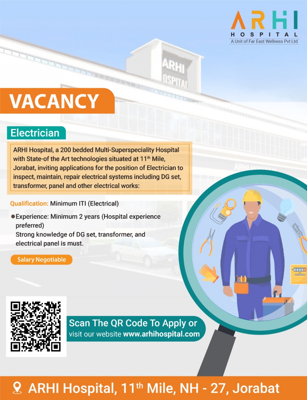 Vacancy for Electrician